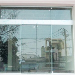 Cửa kính cường lực trượt bán tự động 01