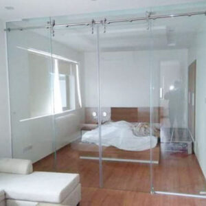 Cửa kính lùa trượt treo 03