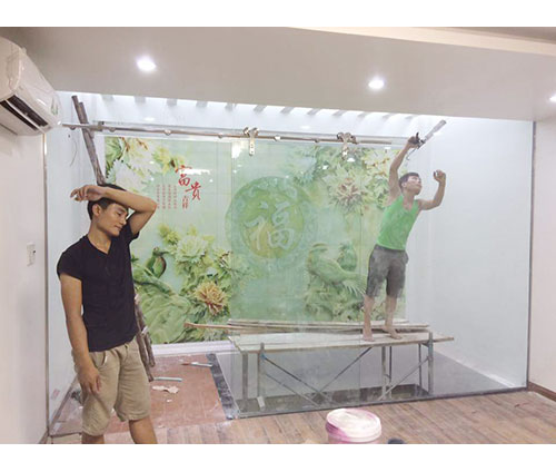 Cửa kính lùa trượt treo 07