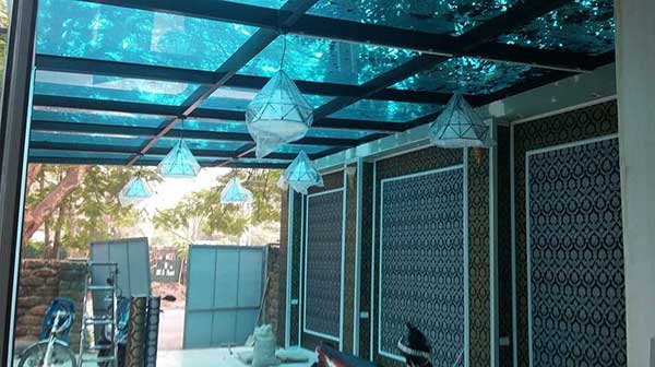 mái hiên kính cường lực hải phòng